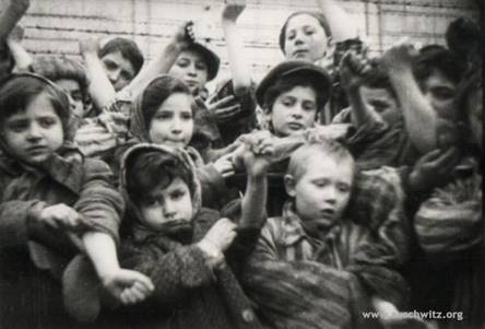 The picture was taken in Auschwitz I after the liberation.